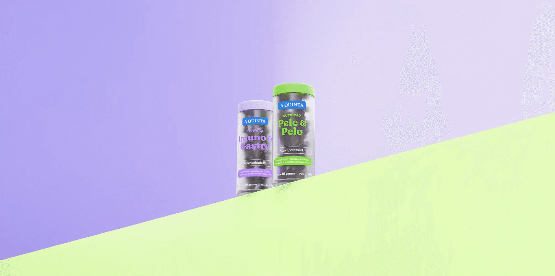 Gummies naturais A Quinta feitos com pé de galinha e colágeno natural para cães